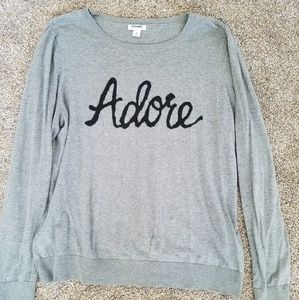 Old Navy "Adore" sweater